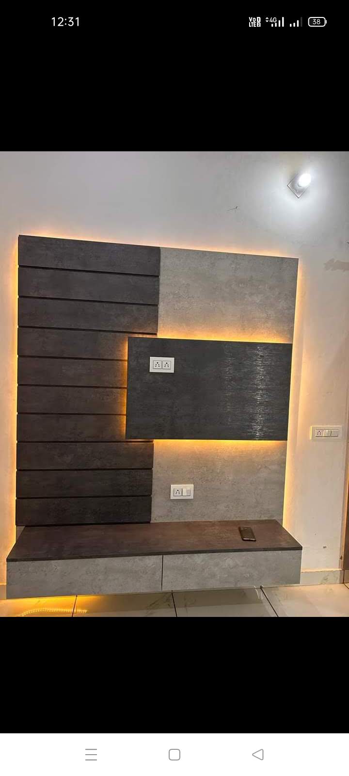 Minimalist Study Table with Bookshelves, Task Lighting & Ergonomic Setup - Execution #